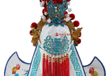 変面衣装-白龍-帽子-背面